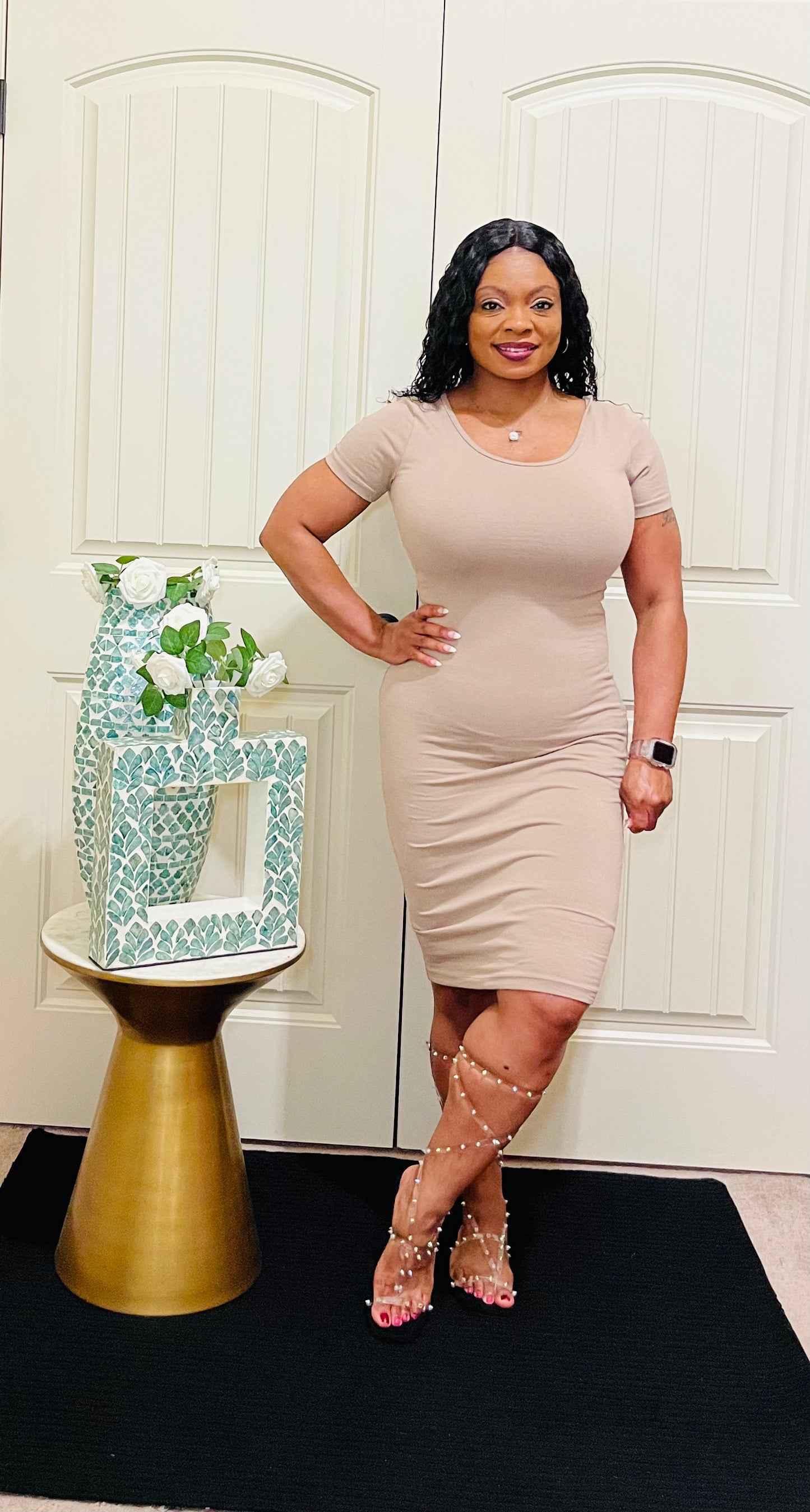 Classic Midi Dress (Ash Mocha )
