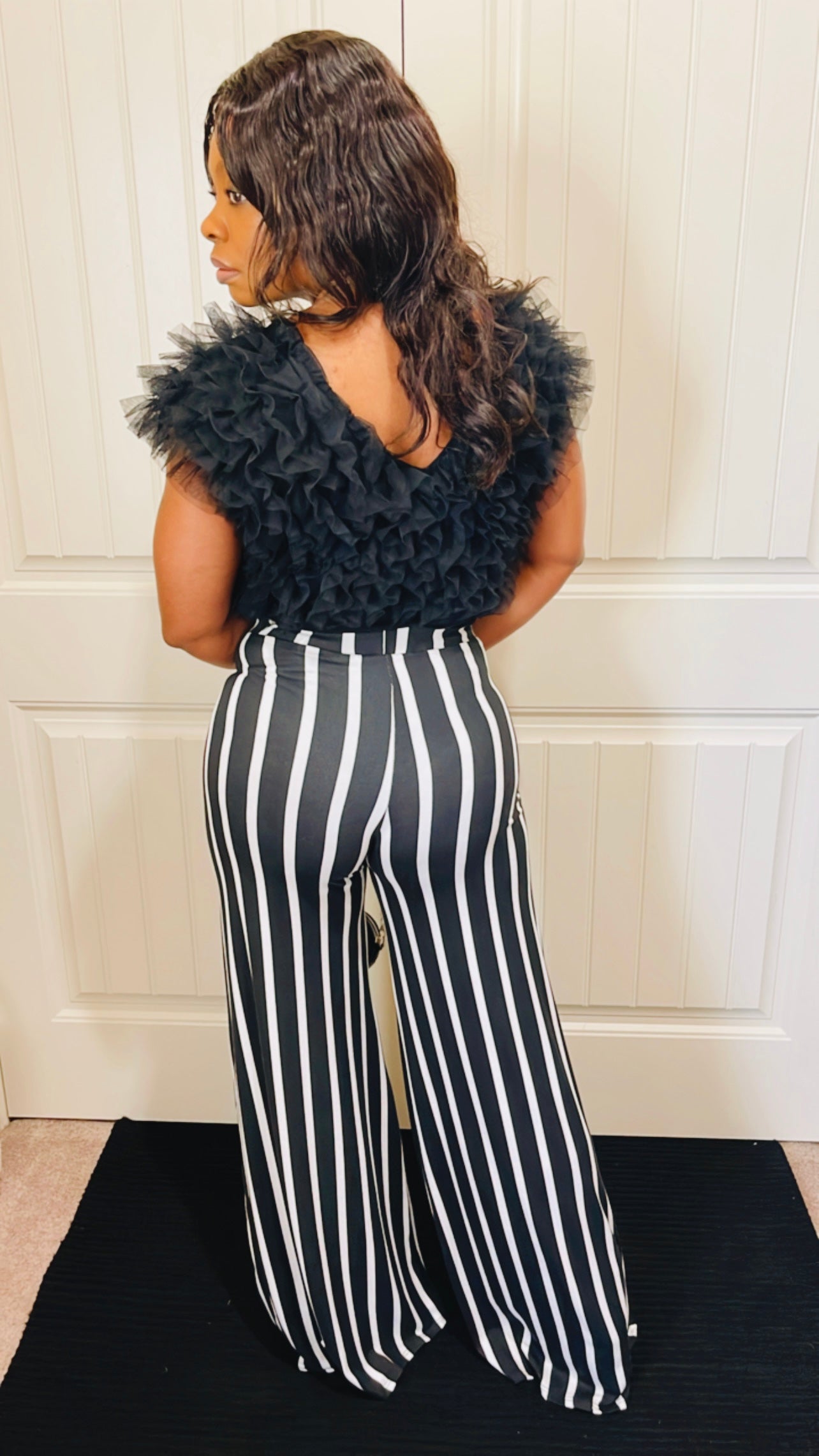 Stripe Wide-leg pants