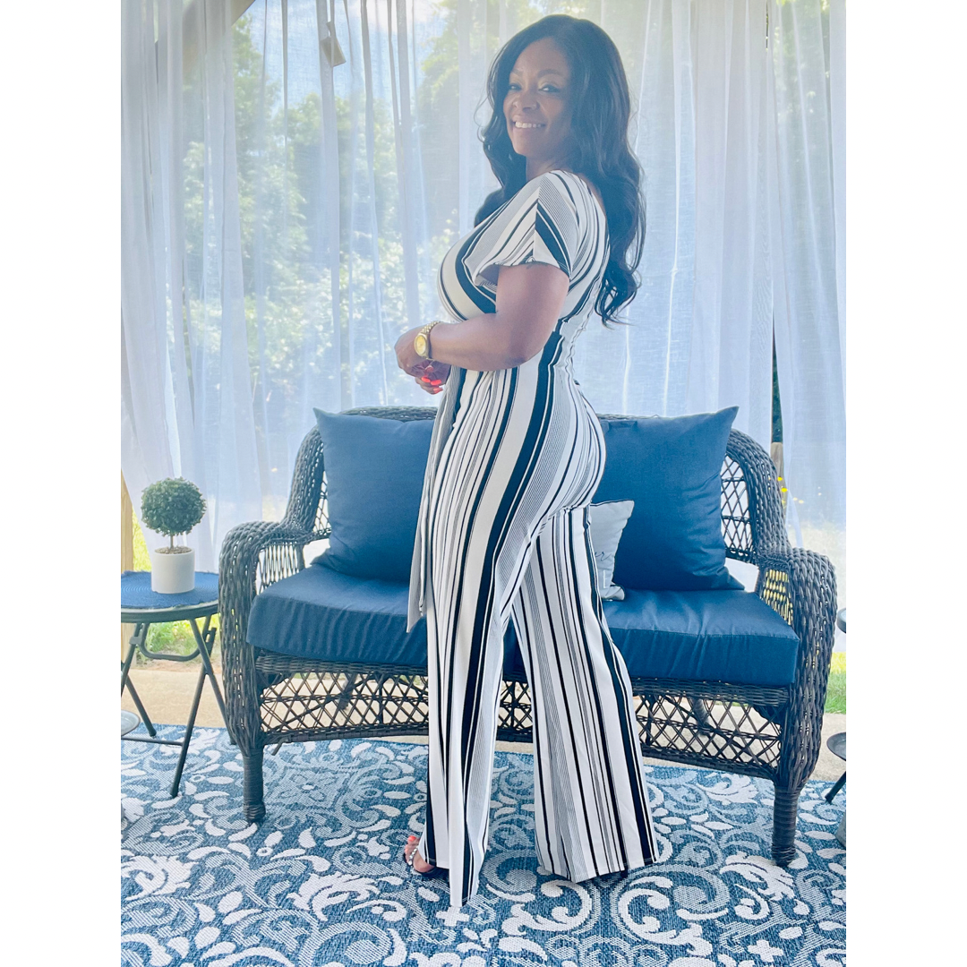 Camila Stripe Jumpsuit Glitterbox Glam Boutique