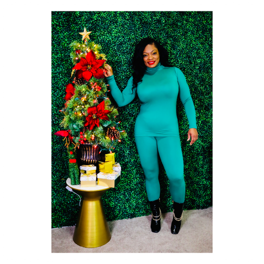 NBB Turtleneck Leggings Set (Green)